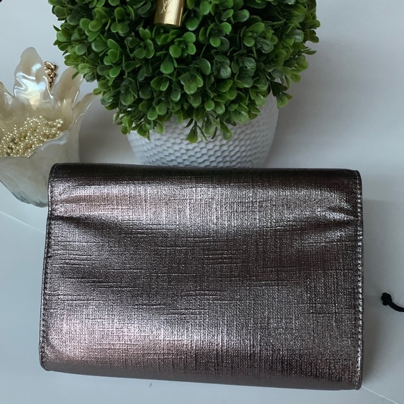 Neiman Marcus clutch Bronze color new - Picture 7 of 14